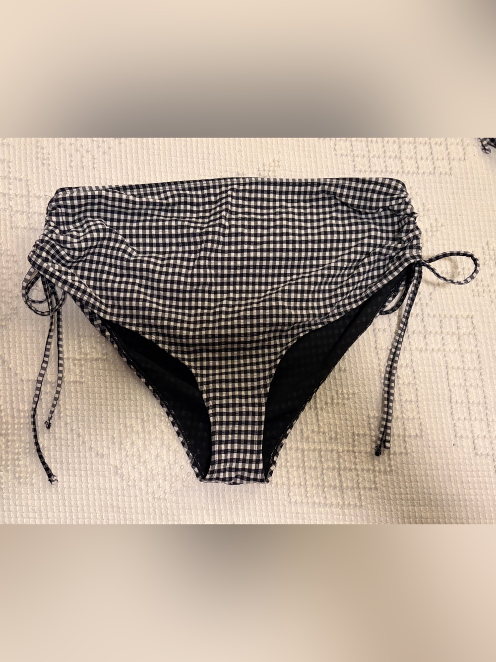ASOS Gingham Black & White Bikini Bottoms
